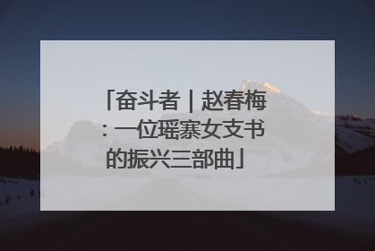 奋斗者｜赵春梅：一位瑶寨女支书的振兴三部曲