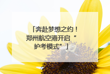 奔赴梦想之约！郑州航空港开启“护考模式”