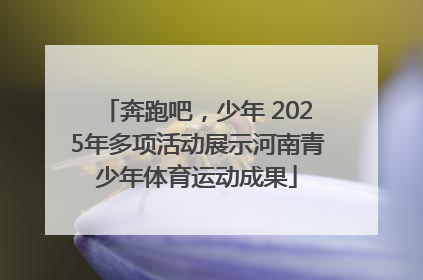 奔跑吧，少年 2025年多项活动展示河南青少年体育运动成果
