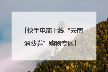 快手电商上线“云南消费券”购物专区