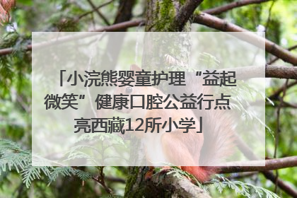 小浣熊婴童护理“益起微笑”健康口腔公益行点亮西藏12所小学