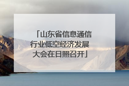 山东省信息通信行业低空经济发展大会在日照召开