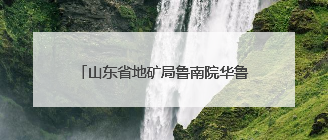 山东省地矿局鲁南院华鲁工程党支部召开党员大会