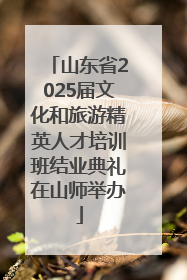 山东省2025届文化和旅游精英人才培训班结业典礼在山师举办