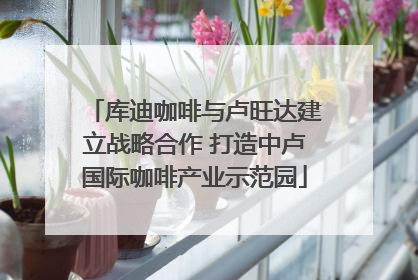 库迪咖啡与卢旺达建立战略合作 打造中卢国际咖啡产业示范园