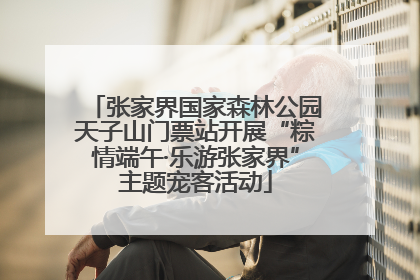 张家界国家森林公园天子山门票站开展“粽情端午·乐游张家界”主题宠客活动