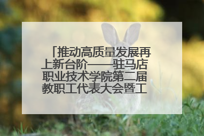 推动高质量发展再上新台阶——驻马店职业技术学院第二届教职工代表大会暨工会会员代表大会第四次会议成功召开