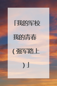 我的军校 我的青春（强军路上）