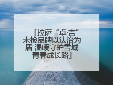 拉萨“卓·吉”未检品牌以法治为盾 温暖守护雪域青春成长路