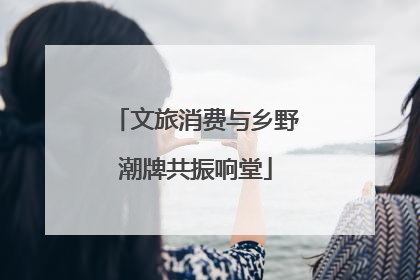 文旅消费与乡野潮牌共振响堂