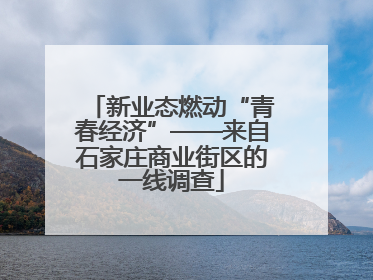 新业态燃动“青春经济”——来自石家庄商业街区的一线调查