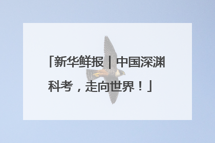新华鲜报｜中国深渊科考，走向世界！
