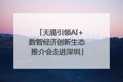 无锡引领AI+数智经济创新生态推介会走进深圳