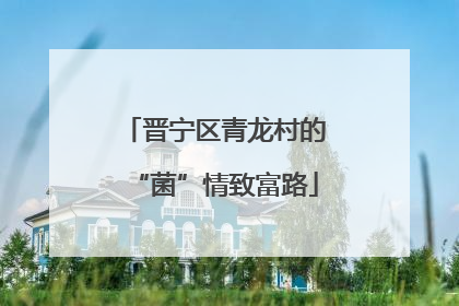 晋宁区青龙村的“菌”情致富路