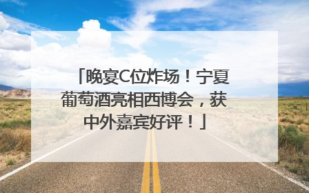 晚宴C位炸场！宁夏葡萄酒亮相西博会，获中外嘉宾好评！