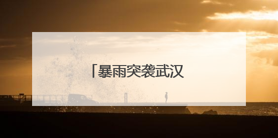 暴雨突袭武汉 武汉公交启动恶劣天气应急预案