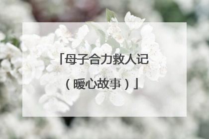 母子合力救人记（暖心故事）