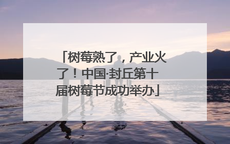 树莓熟了，产业火了！中国·封丘第十届树莓节成功举办