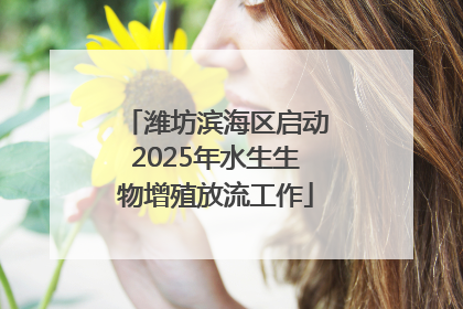 潍坊滨海区启动2025年水生生物增殖放流工作
