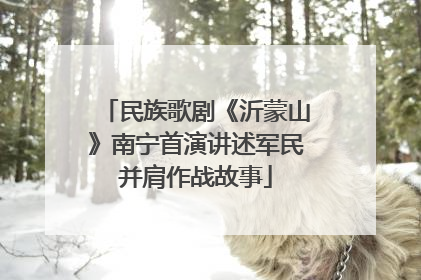 民族歌剧《沂蒙山》南宁首演讲述军民并肩作战故事