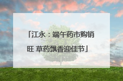江永：端午药市购销旺 草药飘香迎佳节
