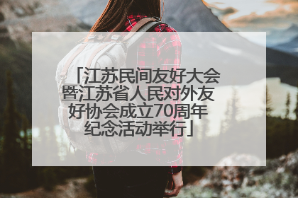 江苏民间友好大会暨江苏省人民对外友好协会成立70周年纪念活动举行