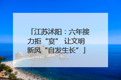 江苏沭阳：六年接力拒“宴” 让文明新风“自发生长”