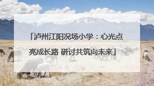 泸州江阳况场小学：心光点亮成长路 研讨共筑向未来