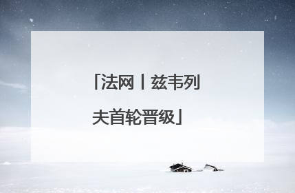 法网丨兹韦列夫首轮晋级