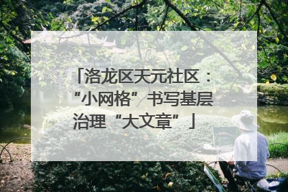 洛龙区天元社区：“小网格”书写基层治理“大文章”