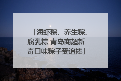 海虾粽、养生粽、腐乳粽 青岛商超新奇口味粽子受追捧