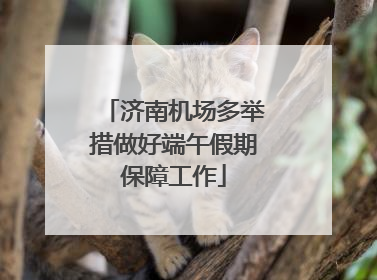 济南机场多举措做好端午假期保障工作