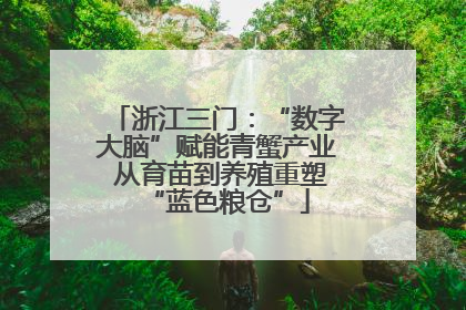 浙江三门：“数字大脑”赋能青蟹产业 从育苗到养殖重塑“蓝色粮仓”