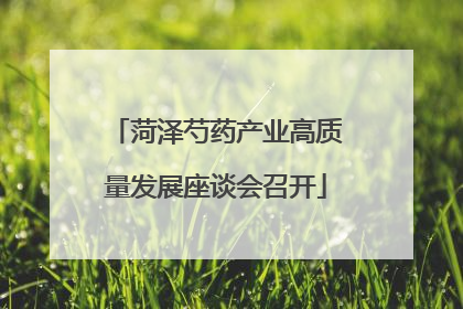 菏泽芍药产业高质量发展座谈会召开