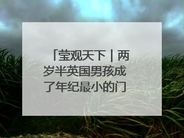 莹观天下｜两岁半英国男孩成了年纪最小的门萨俱乐部成员