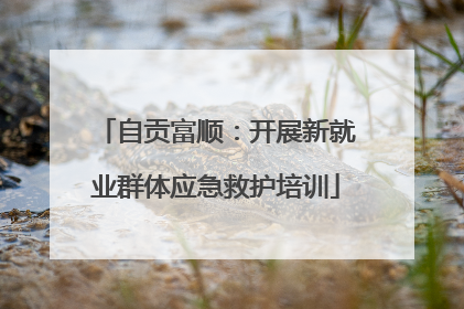 自贡富顺：开展新就业群体应急救护培训