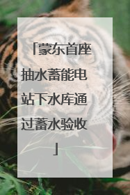 蒙东首座抽水蓄能电站下水库通过蓄水验收