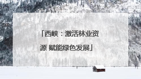 西峡：激活林业资源 赋能绿色发展