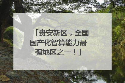 贵安新区，全国国产化智算能力最强地区之一！