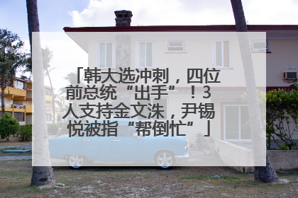 韩大选冲刺，四位前总统“出手”！3人支持金文洙，尹锡悦被指“帮倒忙”