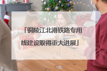 铜陵江北港铁路专用线建设取得重大进展
