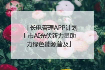 长电管理APP计划上市AI光伏新力量助力绿色能源普及