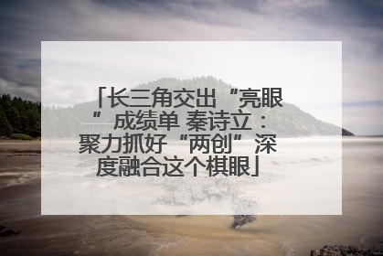 长三角交出“亮眼”成绩单 秦诗立：聚力抓好“两创”深度融合这个棋眼