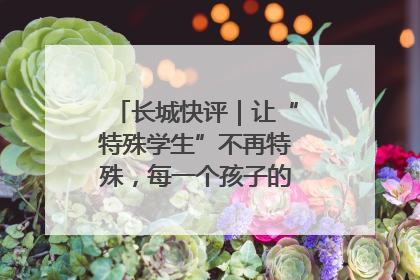 长城快评｜让“特殊学生”不再特殊，每一个孩子的梦想都同样伟大