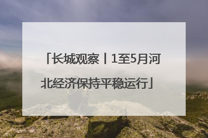 长城观察丨1至5月河北经济保持平稳运行