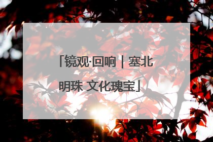 镜观·回响｜塞北明珠 文化瑰宝