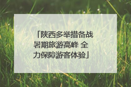 陕西多举措备战暑期旅游高峰 全力保障游客体验