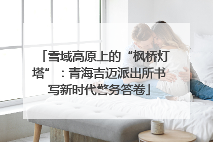 雪域高原上的“枫桥灯塔”：青海吉迈派出所书写新时代警务答卷