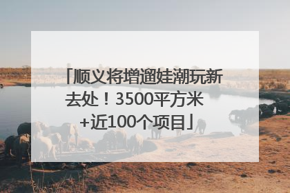 顺义将增遛娃潮玩新去处！3500平方米+近100个项目