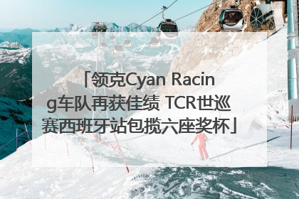 领克Cyan Racing车队再获佳绩 TCR世巡赛西班牙站包揽六座奖杯